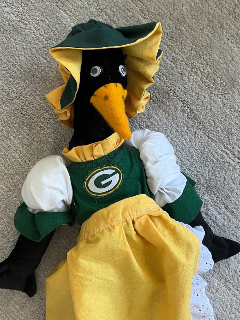 Green Bay Packers Grocery Goose Hanging Bag Holder - Handmade